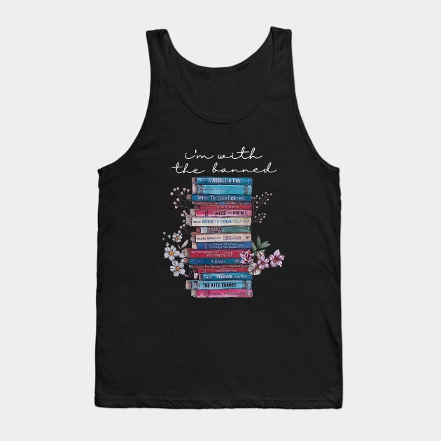 I'm With The Banned Books I Read Banned Books Lovers Tank Top by wfmacawrub